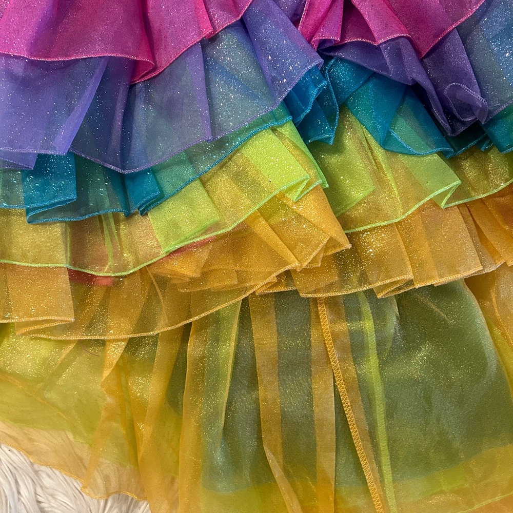 Girls rainbow unicorn costume - Picture 3 of 5